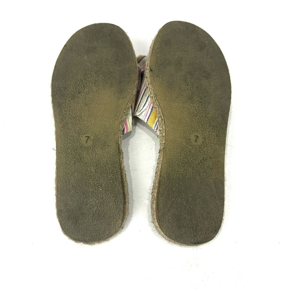 Serra Sandals Size 7 Multicolor Womens Woven Soles Pink, Blue, Green, Yellow EUC - Picture 9 of 9